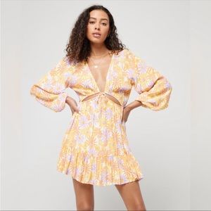 L SPACE
Feelin Fine Cover-Up Dress | Cutout Floral Mini Dress